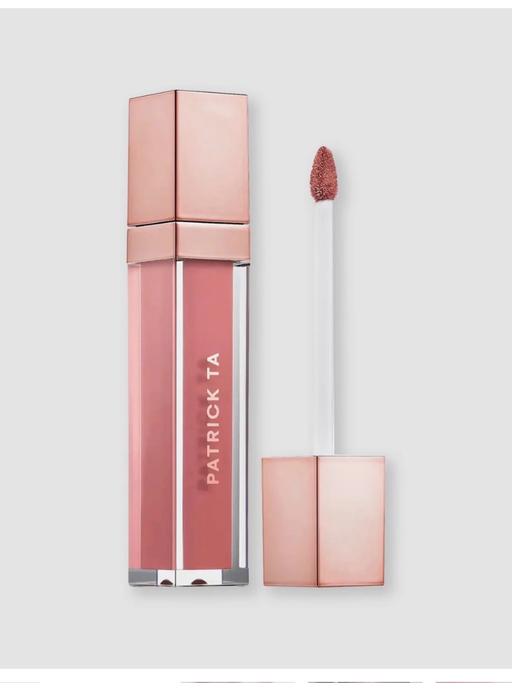 PATRICK TA Silky Lip Crème Matte Liquid Lipstick, Blushing 0.23 fl oz